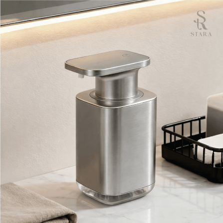 เครื่องจ่ายสบู่โฟมอัตโนมัติ STARA รุ่น MATTE STAINLESS TOUCHLESS ปรับได้3ระดับ ชาร์จUSB-C กันน้ำ_2